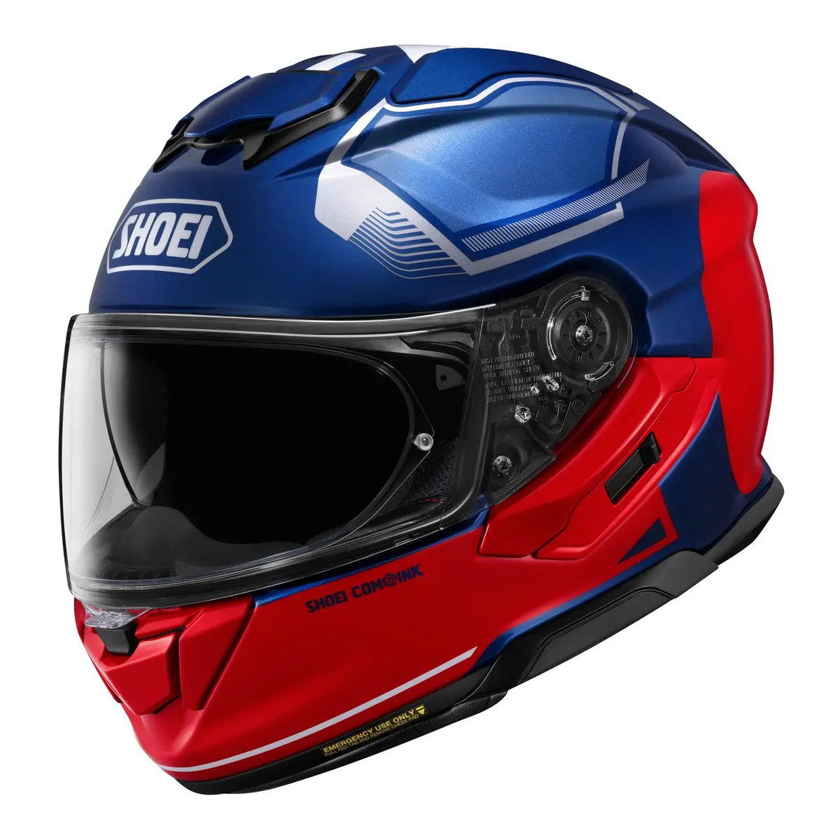 Shoei Gt-Air 3 Helmet Mike - Blue / Red Tc2 1