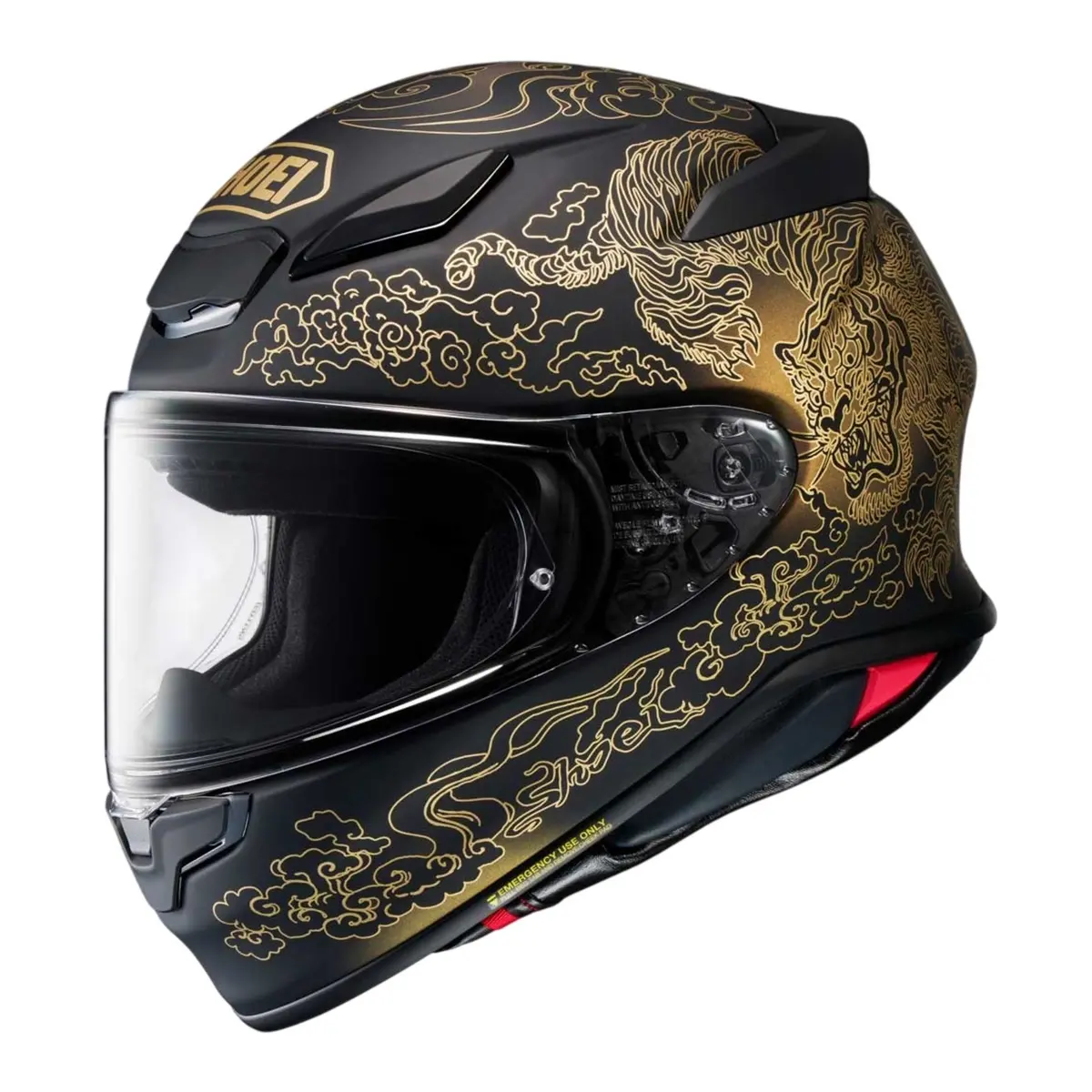 Shoei Nxr2 Helmet Fearless - Black / Gold Tc5 1