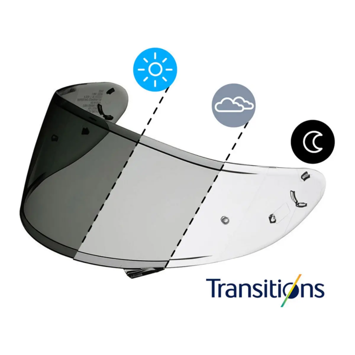 Shoei Visor Nxr2 X-Spr Pro Cwr-F2 Photochromic By Transitions 1