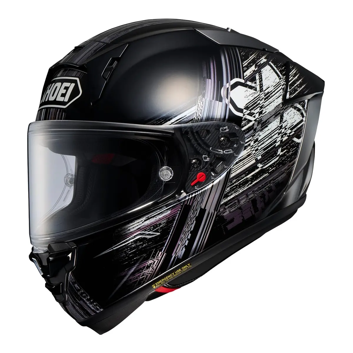 Shoei X-Spr Pro Helmet Cross Logo Tc5 - Black / White 1