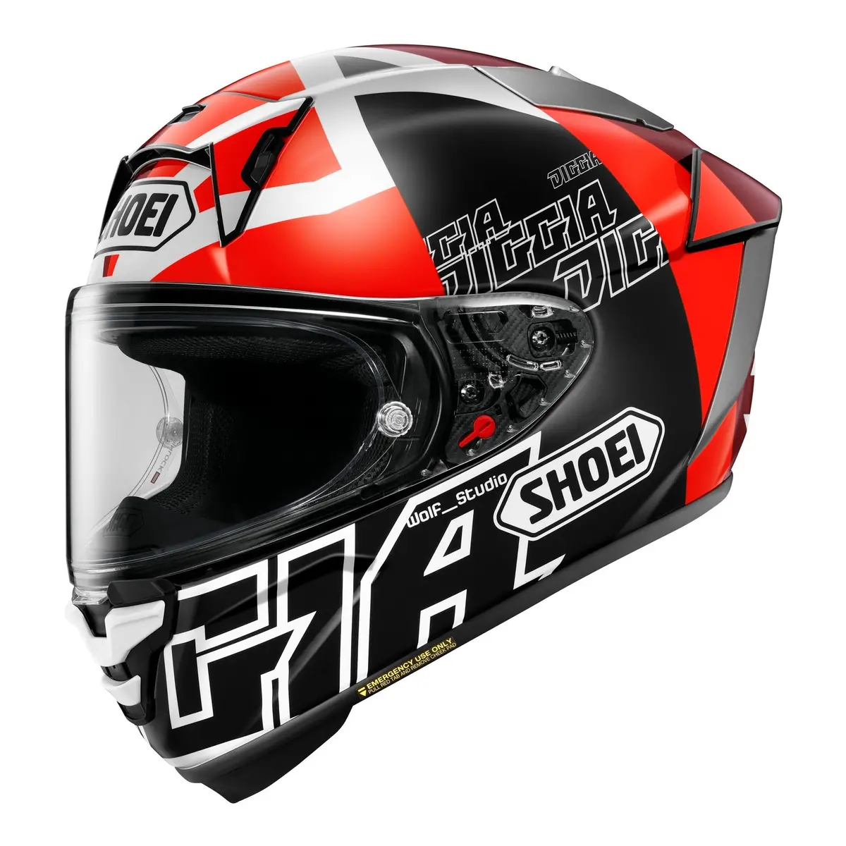 Shoei X-Spr Pro Helmet Diggia 2 - Black / Red / White 1
