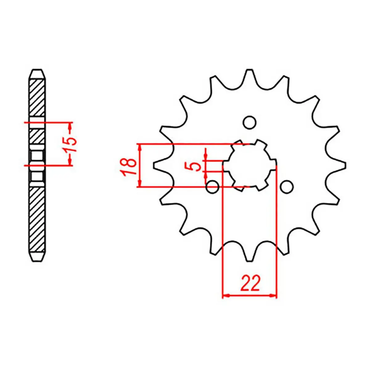 Sprocket Kit Kawasaki Kx125 '94/'95 - 520Kxz 12/49 2