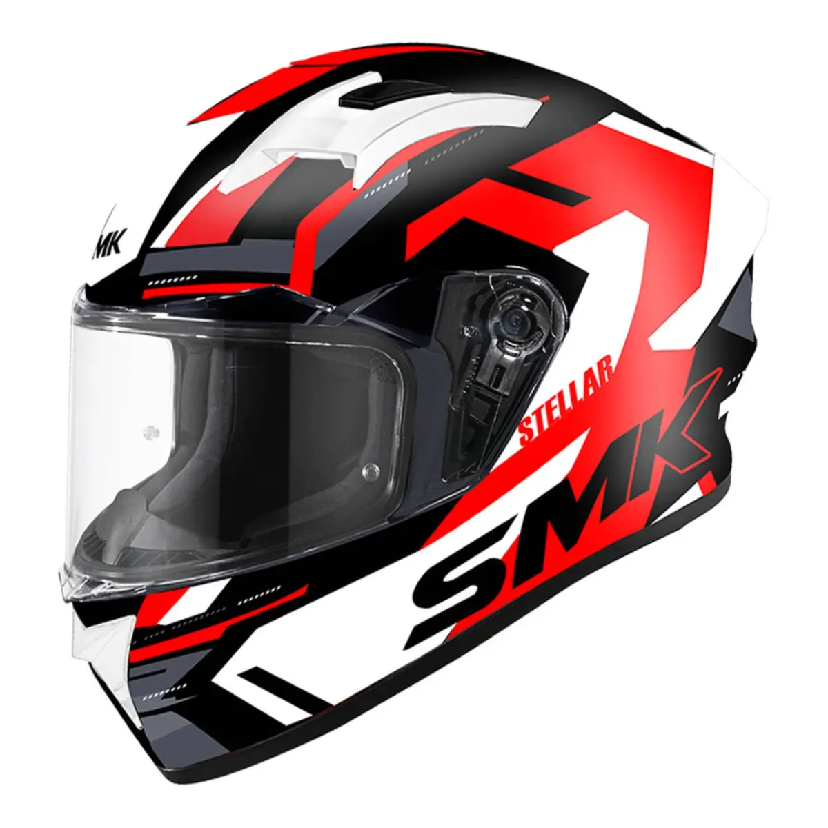 Smk Stellar K Power Helmet - Black / Red / White 1