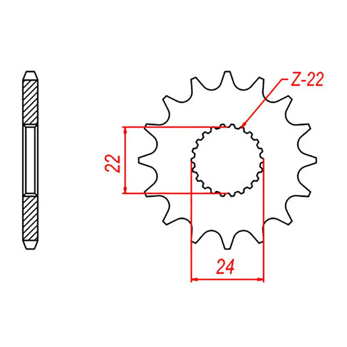 Mtx 394 Steel Front Sprocket #520 1
