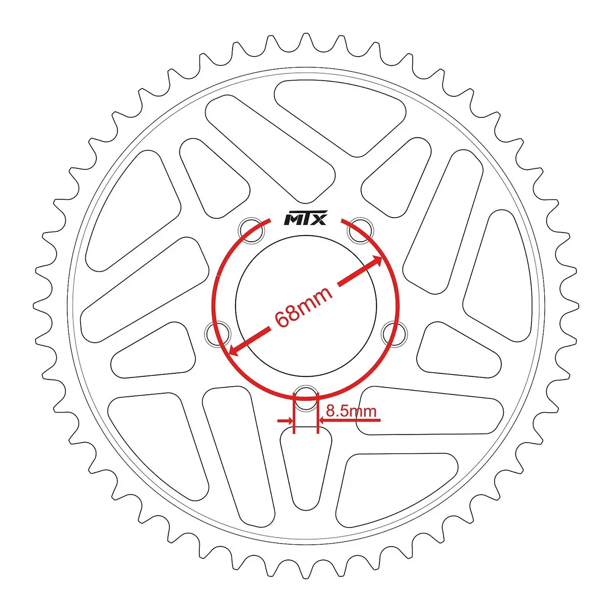 Mtx Steel Sur-Ron Rear Sprocket #420 (48T) 1