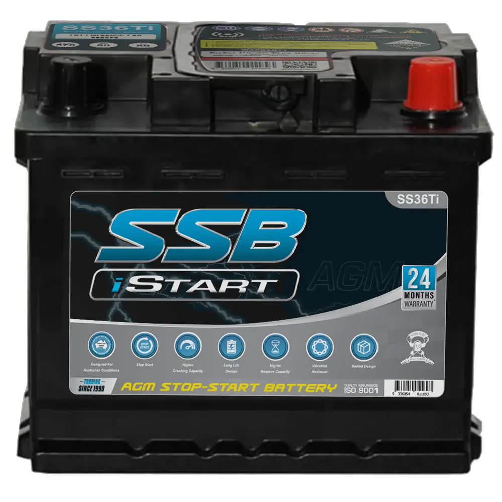 Agm Battergy Stop Start Vrla Agm 12V 570Cca 50Ah By Ssb High Performance 1