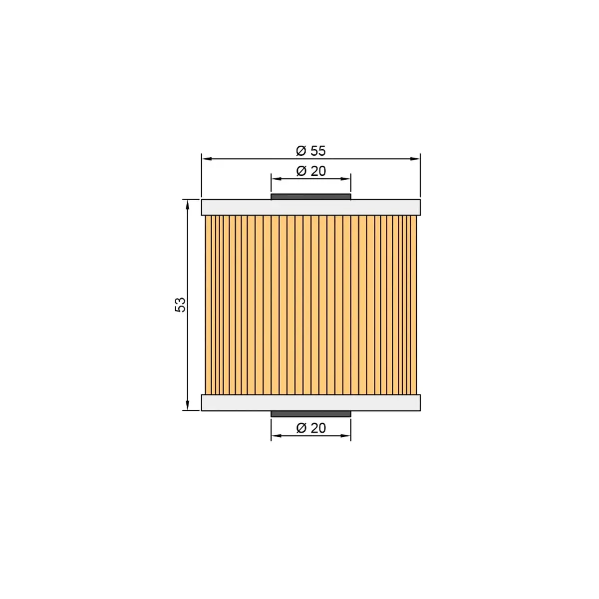 Twin Air Oil Filter Kawasaki Z / Kl / Klf / Kz / Klt 200 / 220 / 250 / 600 / 650 1