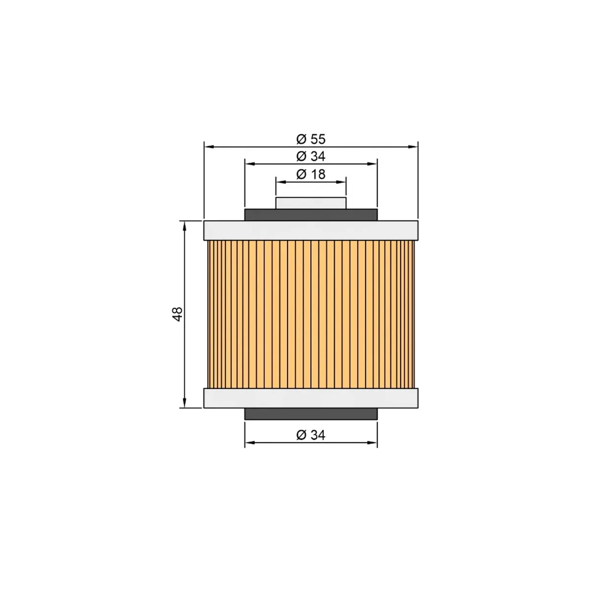 Twin Air Oil Filter Yamaha Xv / Xvs / Tt / Xt / Fzr/ Yfm600/700 1