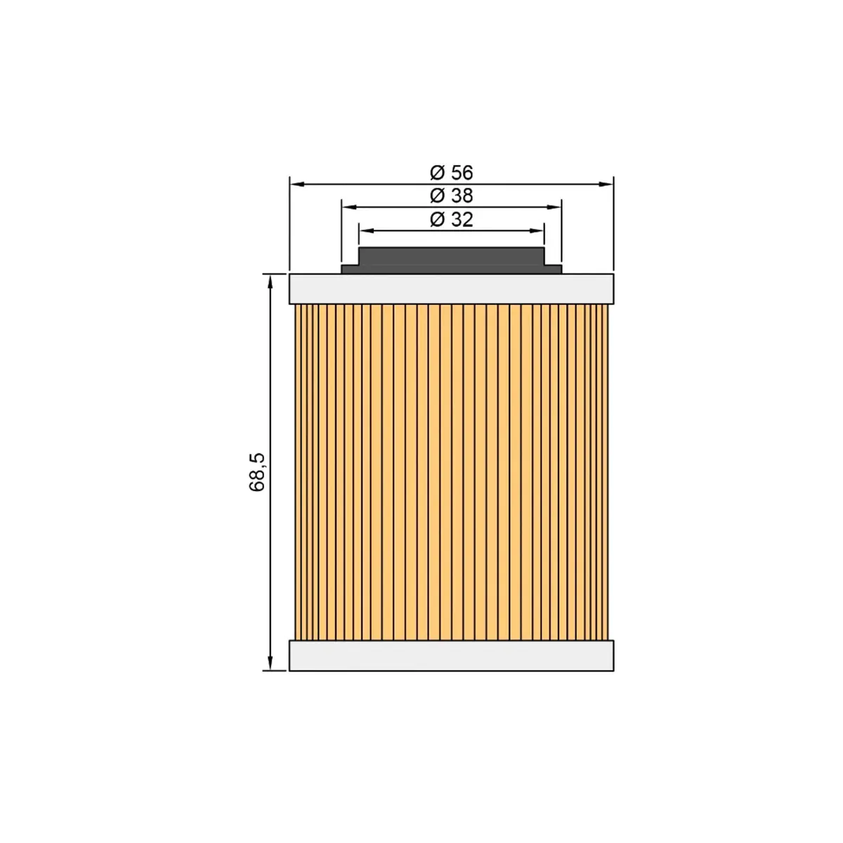 Twin Air Oil Filter Can-Am 330/1000 / Bombardier Ds 330/800 1
