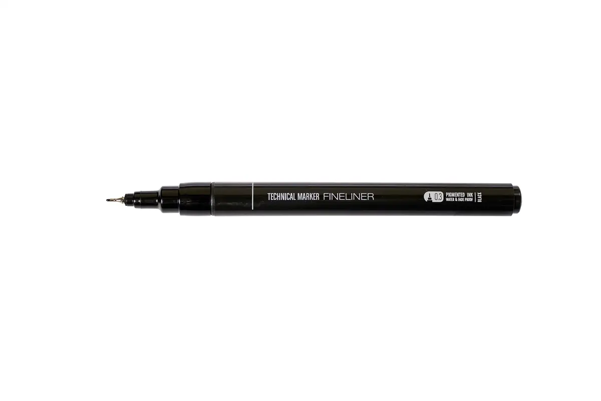 Mtn Technical Marker 0.3Mm - Black 1