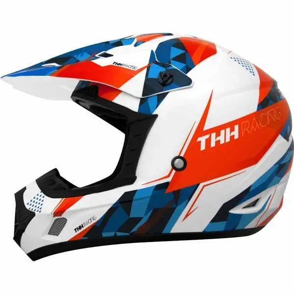 Thh Tx-12 Helmet - White/Orange (Xl) 1