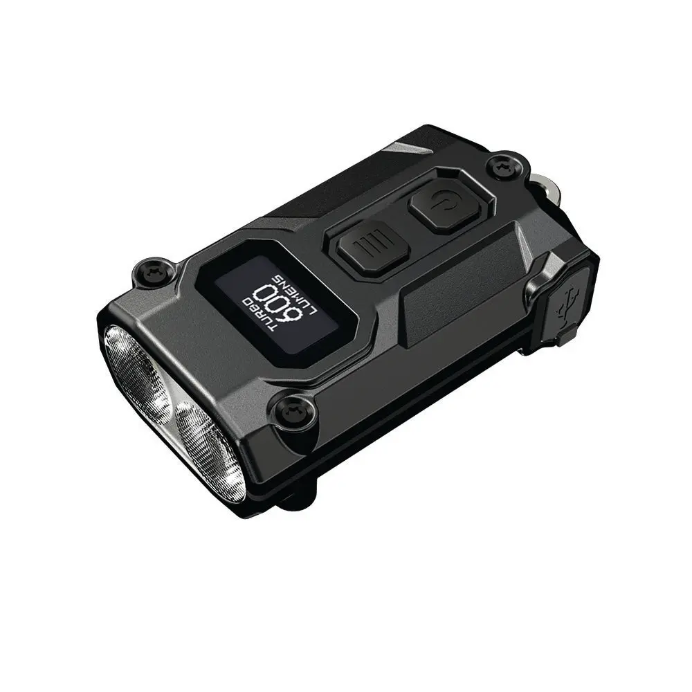 Nitecore 600 Lumen Usb-C Rechargeable Keychain Flashlight Black 1