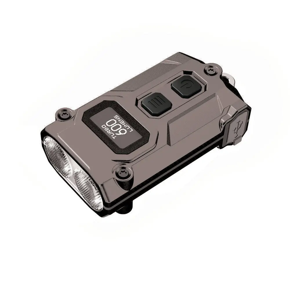 Nitecore 600 Lumen Usb-C Rechargeable Keychain Flashlight Grey 1