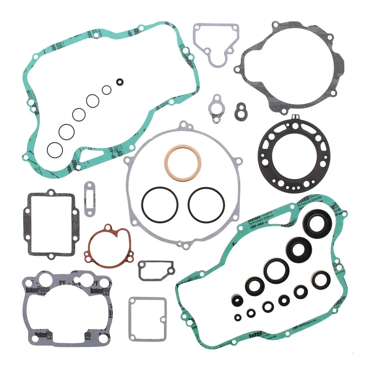 Vertex Complete Gasket Set With Oil Seals Kawasaki 1