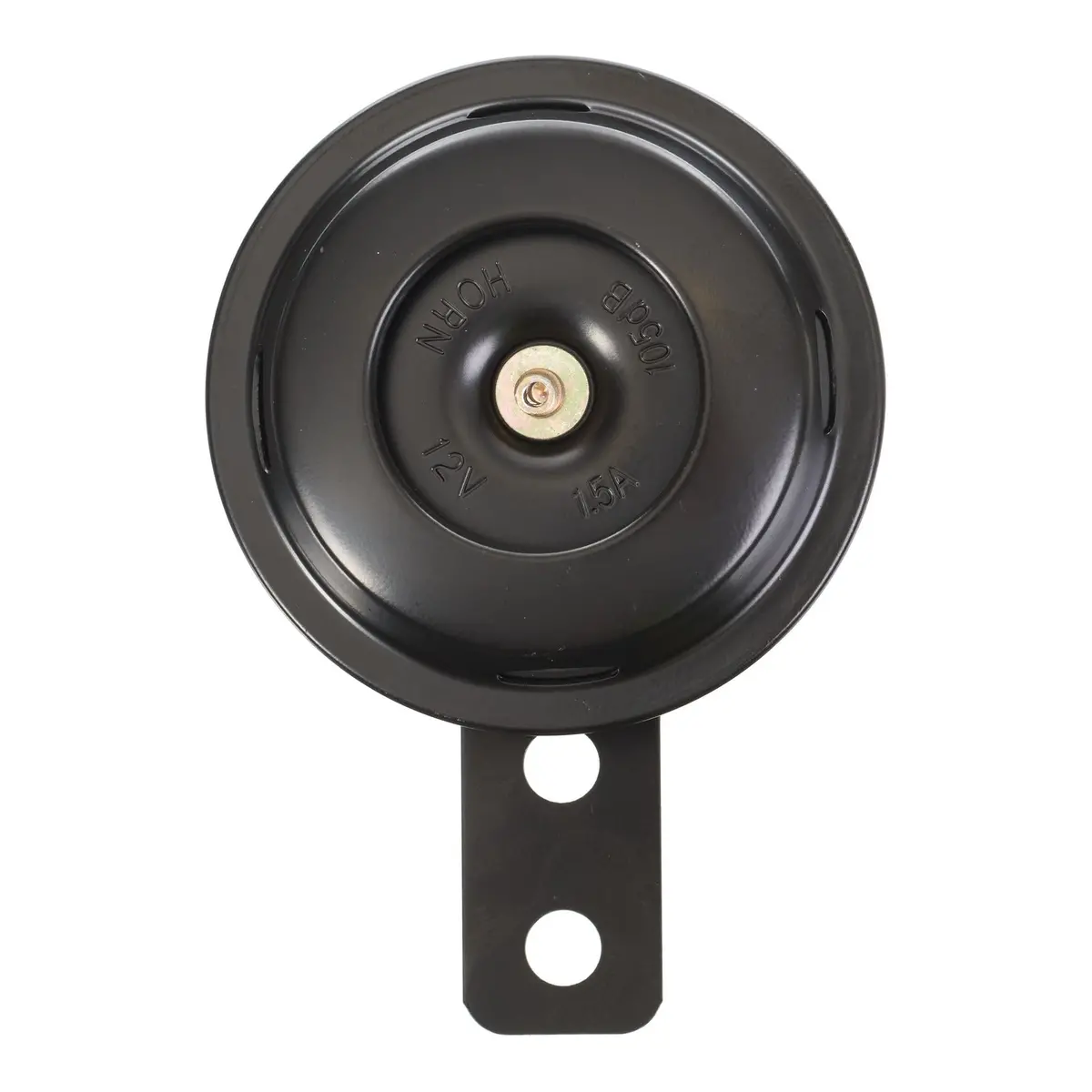 Whites 12V Horn - Round Black - 70Mm Diameter - 110Db 1