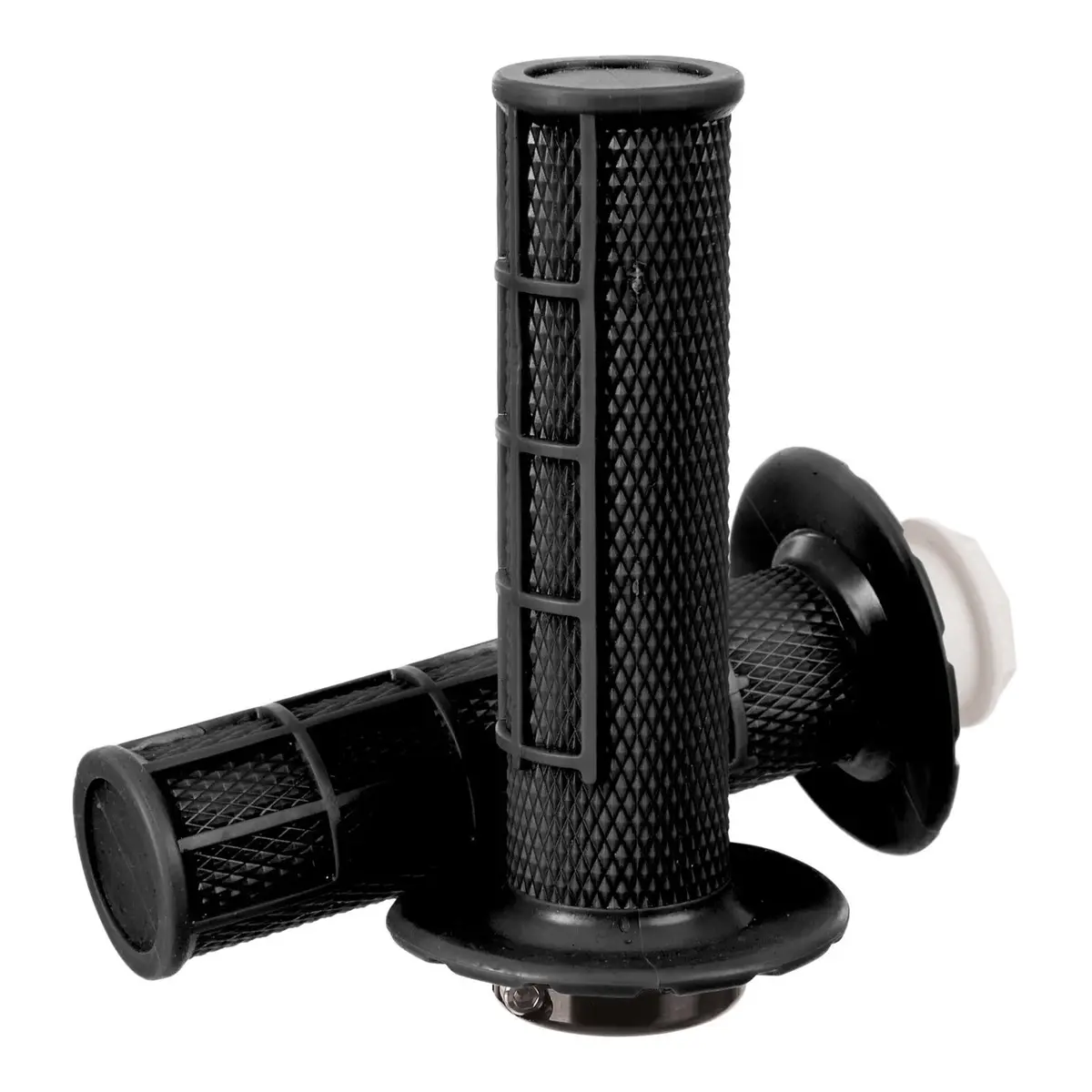 Whites Lock On Grips - Half Waffle - Black (With 6 Cams) 1