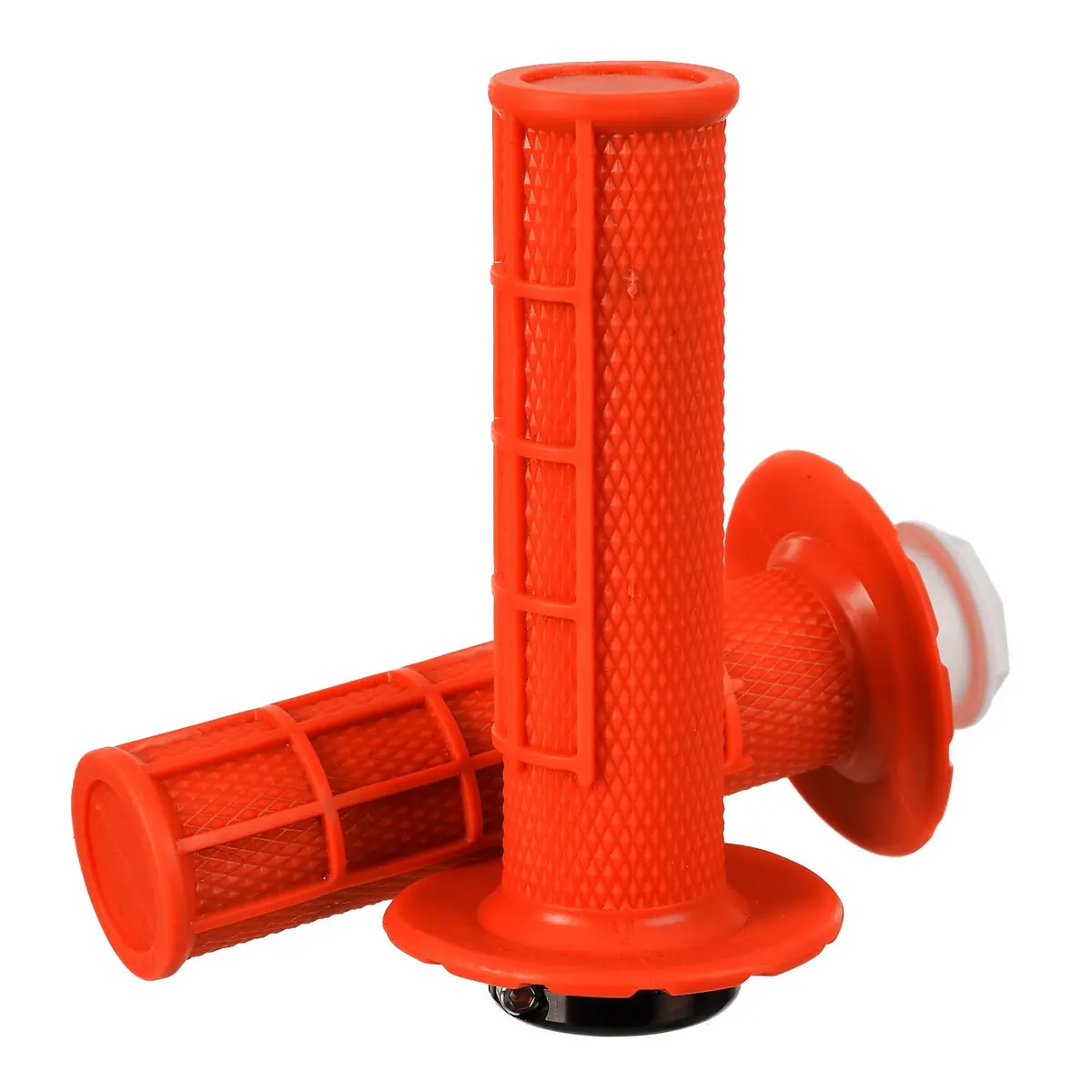 Whites Lock On Grips - Half Waffle - Orange (With 6 Cams) 1