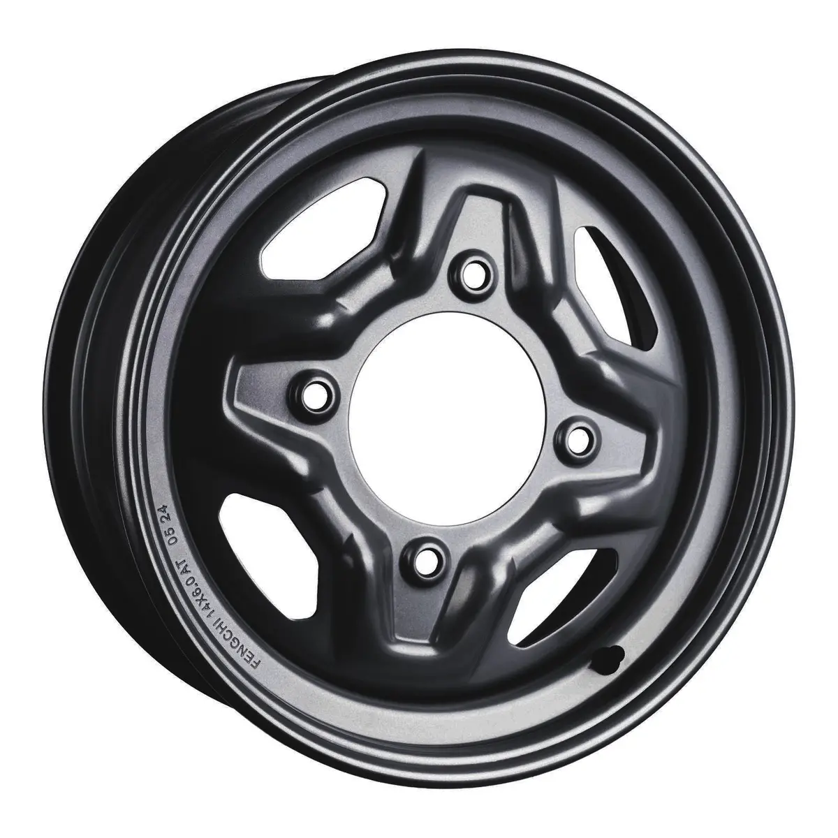 Whites Atv/Utv Steel Rim 14X6 Polaris Front 4/156 +40.2 - Black 1