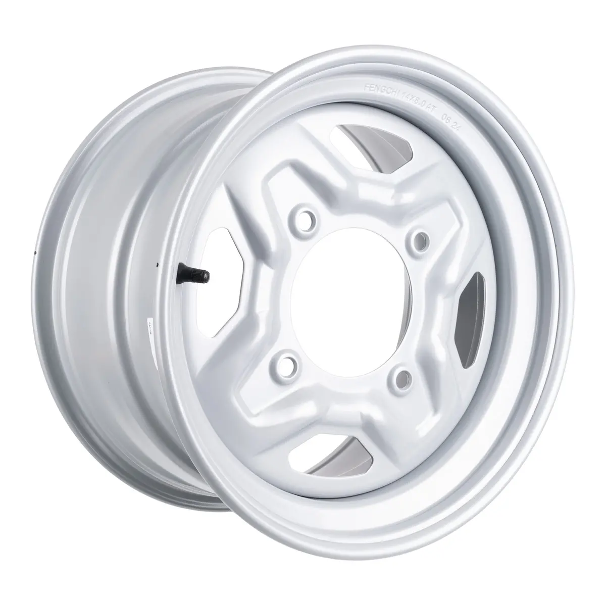 Whites Atv/Utv Steel Rim 14X8 Polaris Rear 4/156 +63.5 - Silver 1