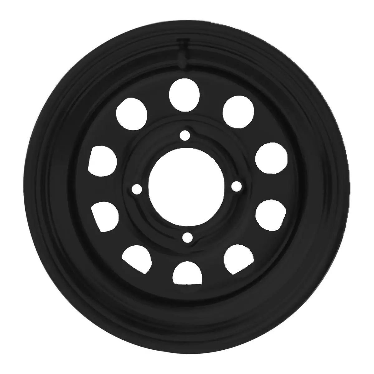 Whites Atv/Utv Steel Rim 14X6 Can-Am Front 4/137 +13 - Black 1