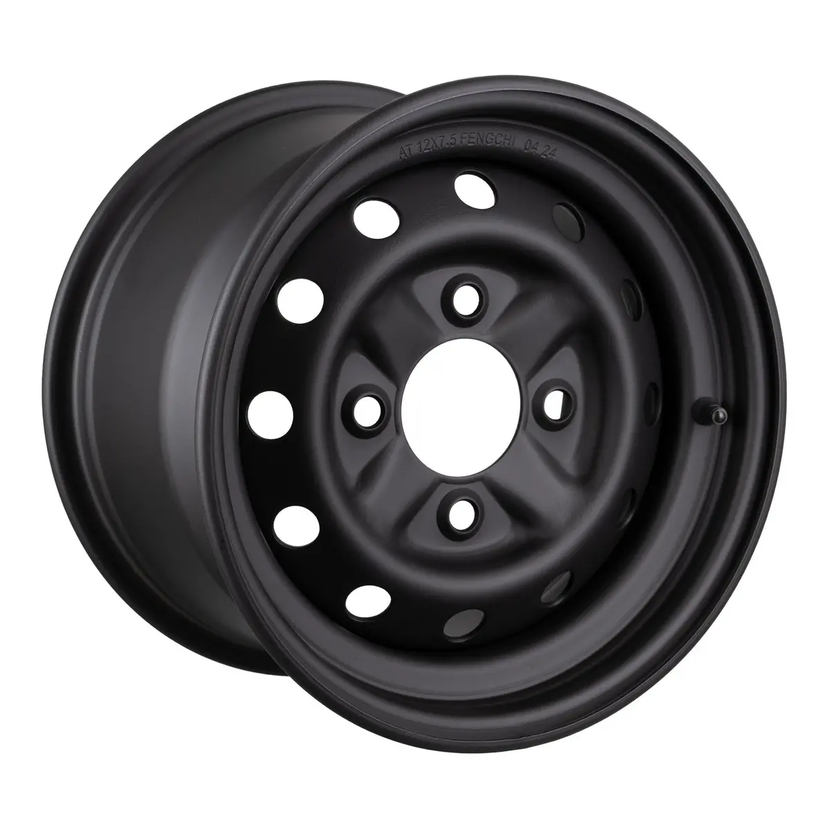 Whites Atv/Utv Steel Rim 12X7.5 Cf-Moto Rear 4/110 +46.5 - Black 1