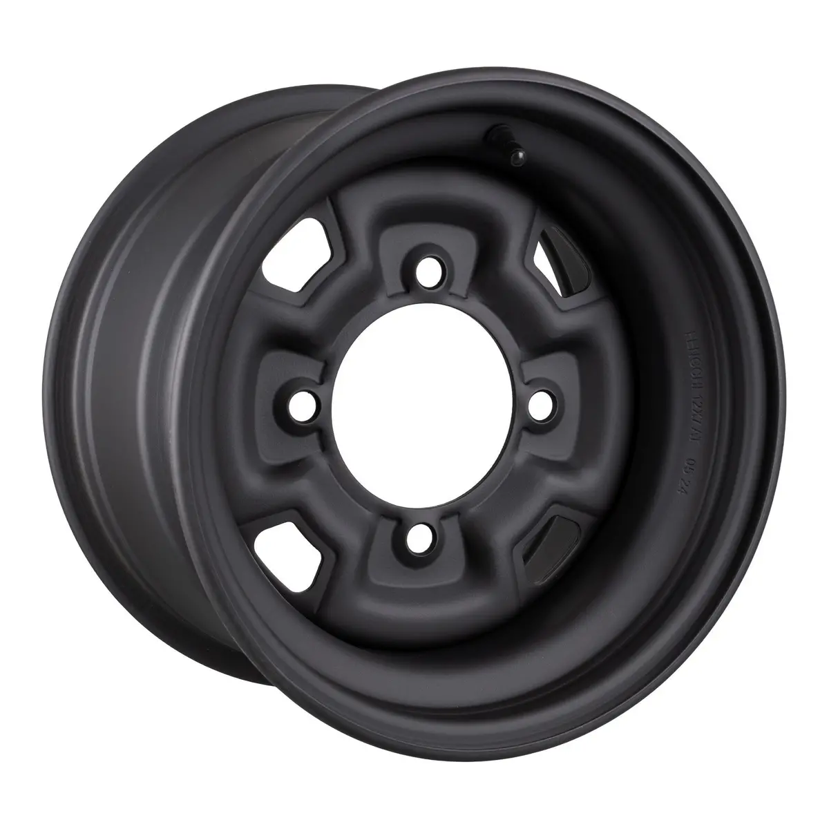 Whites Atv/Utv Steel Rim 12X7 Can-Am Front & Rear 4/137 +12.7 - Black 1