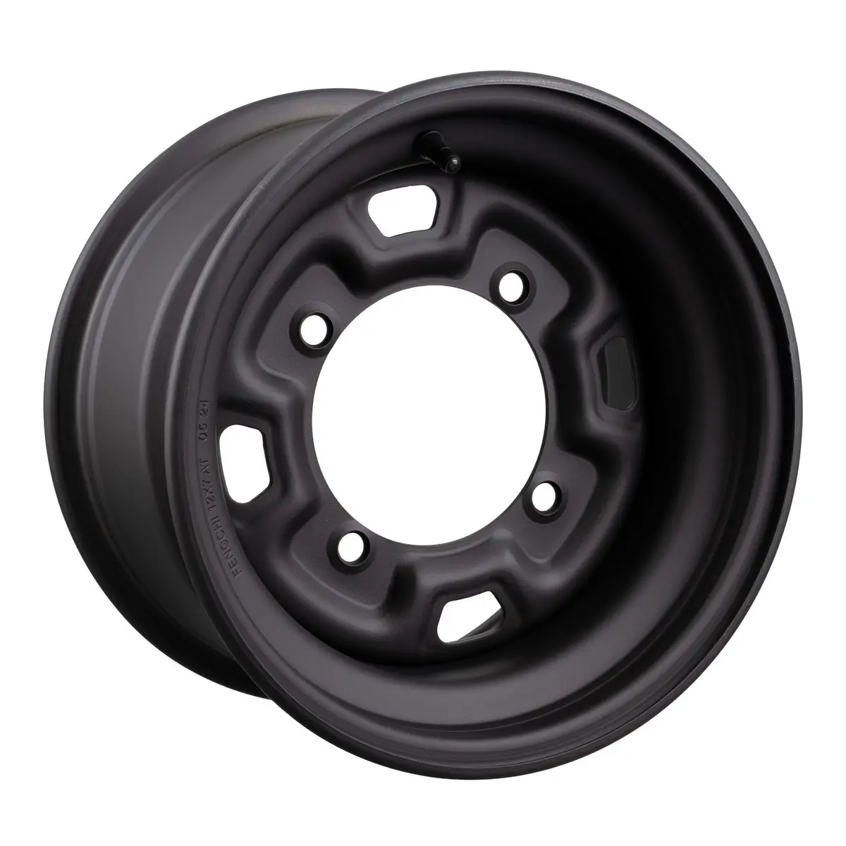 Whites Atv/Utv Steel Rim 12X7 Polaris Front & Rear 4/156 +12.7 - Black 1