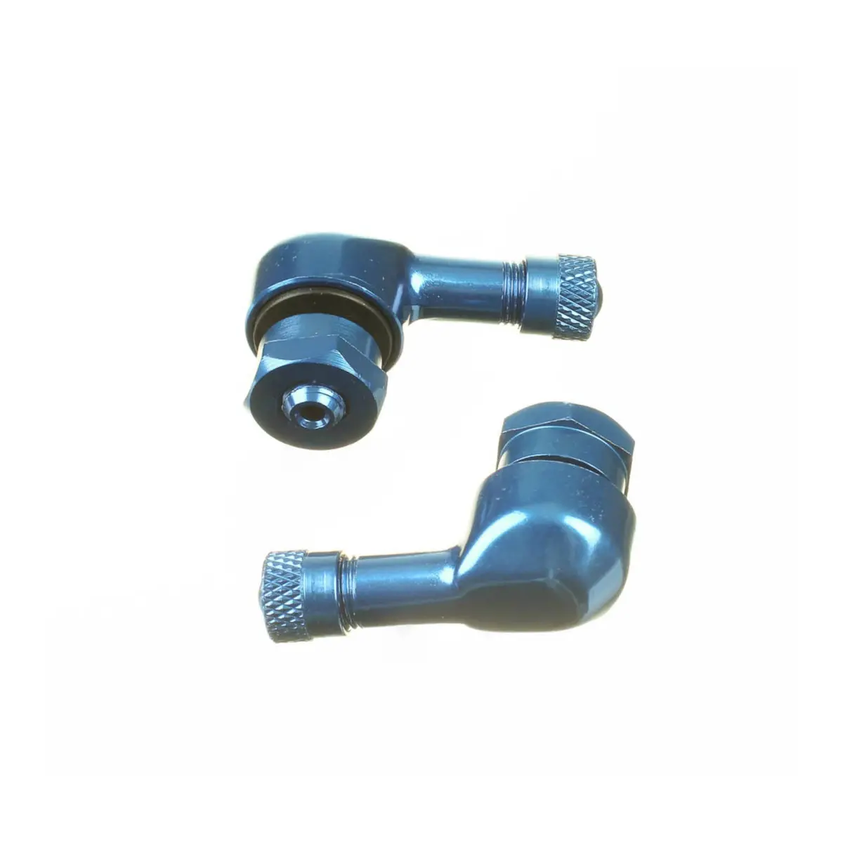 Whites 90 Degree Alloy Valves 8.3Mm (Euro/Yam) - Blu (Pair) 1