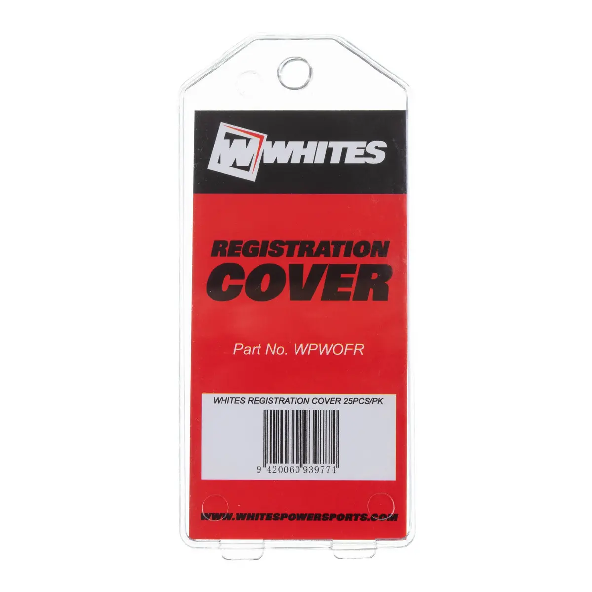 Whites Registration Cover - Single Piece / One Only 1