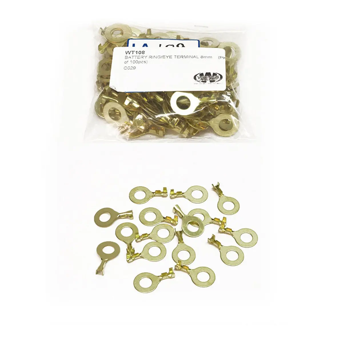 Battery Ring/Eye Terminal 8Mm (Pkt Of 100Pcs) 1