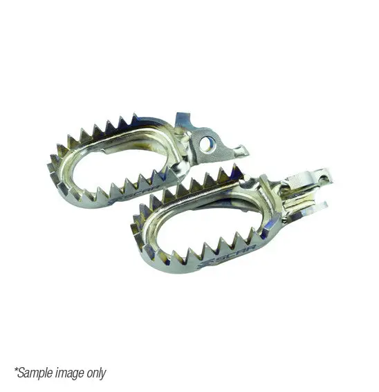 Scar Titanium Footpegs Anti-Mud 1