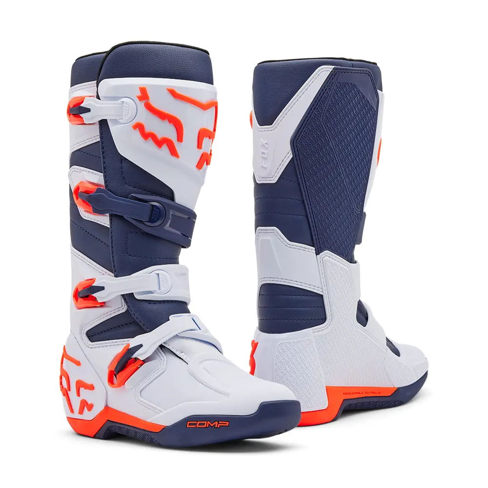 Fox Comp Boots [White/Navy] 1