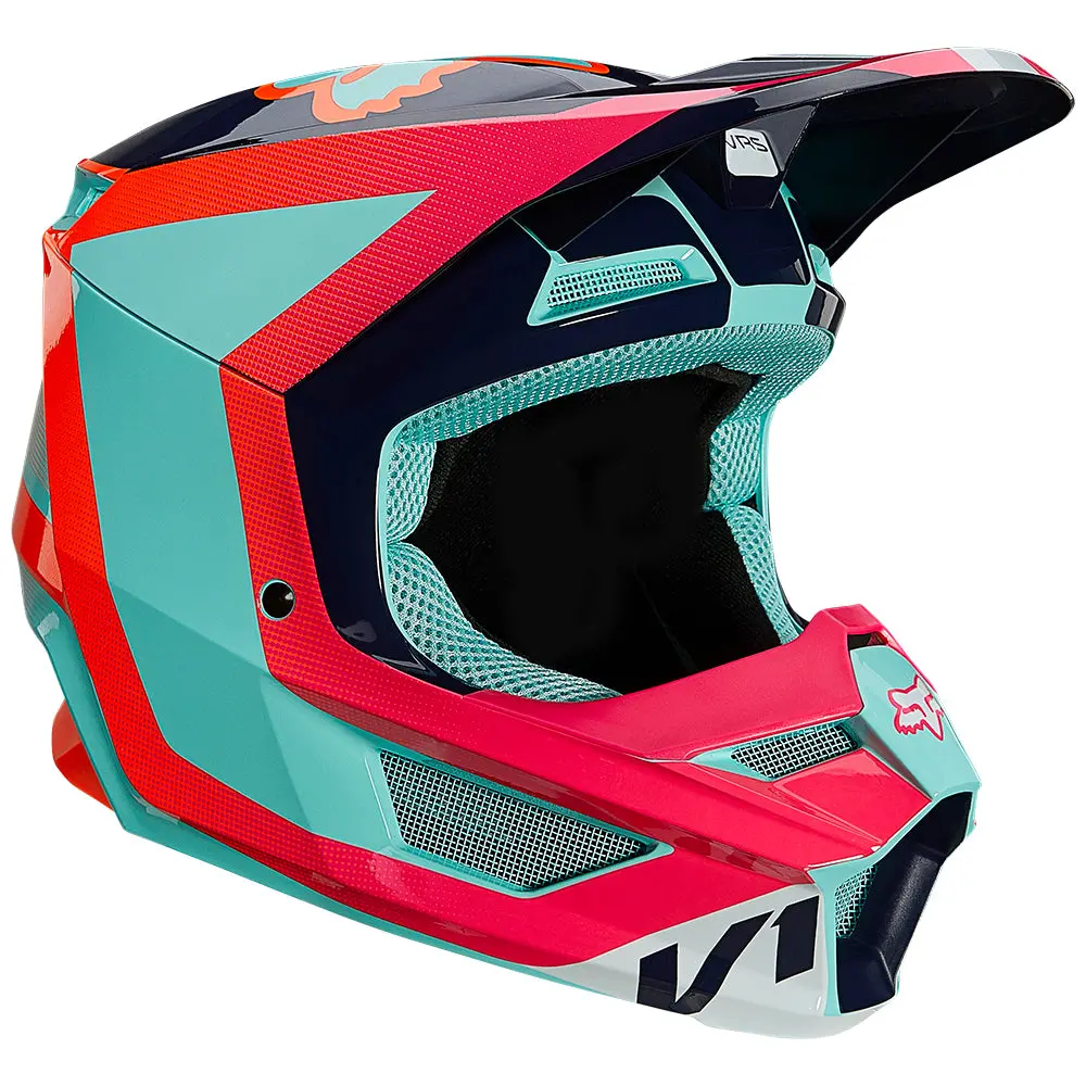 Fox Youth V1 Voke Helmet [Aqua] Ym 1