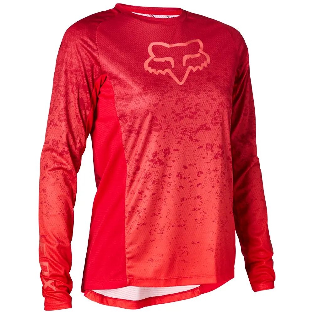 Fox Womens Defend Ls Jersey Lunar [Berry Punch] 1