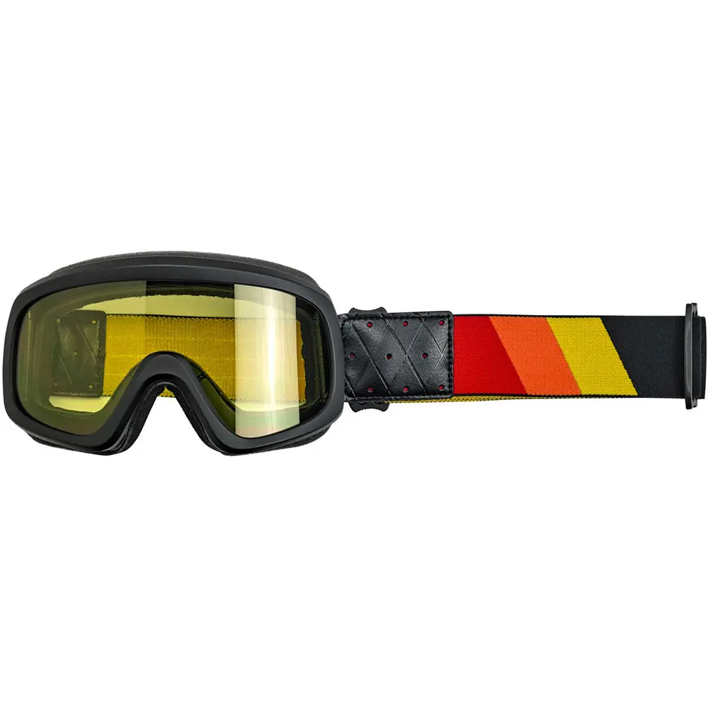 Biltwell Overland 2.0 Goggle [Tri-Stripe Red/Yellow/Orange] 1