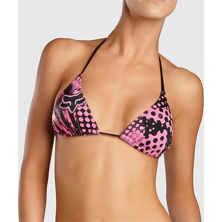 Fox Womens Smashtring Triangle Top Bubble Gum 1