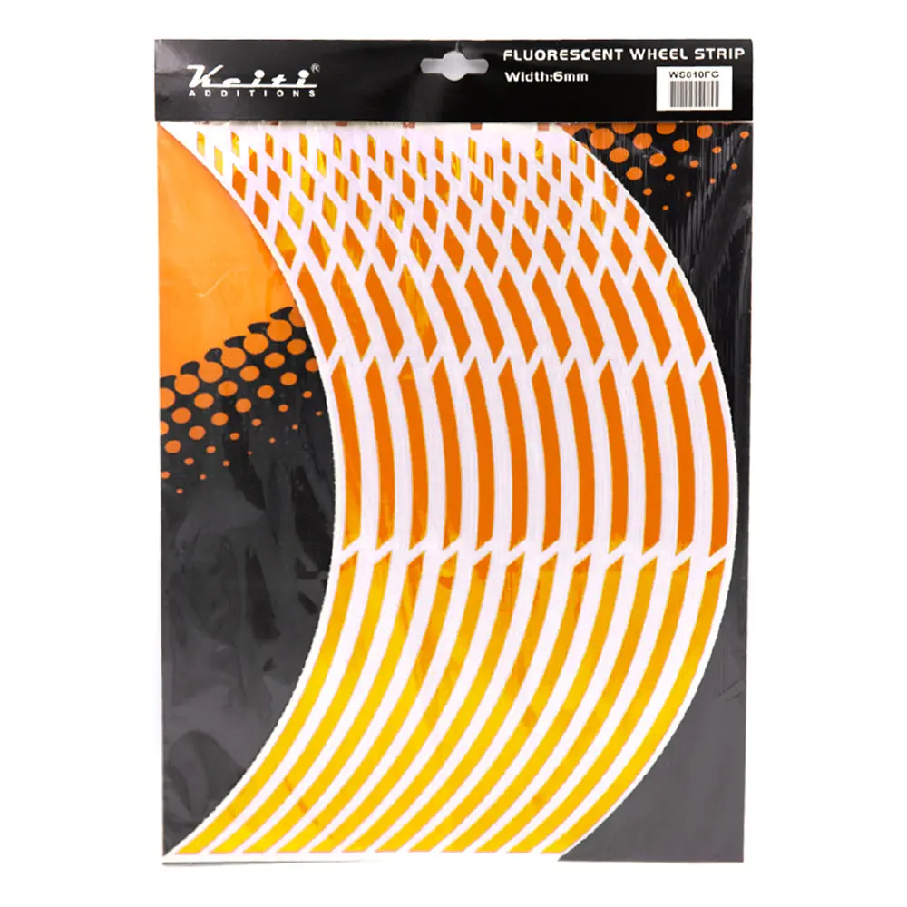 Keiti Non-Reflective Wheel 3 Stripe Ws810fo [Fluro Orange] 1