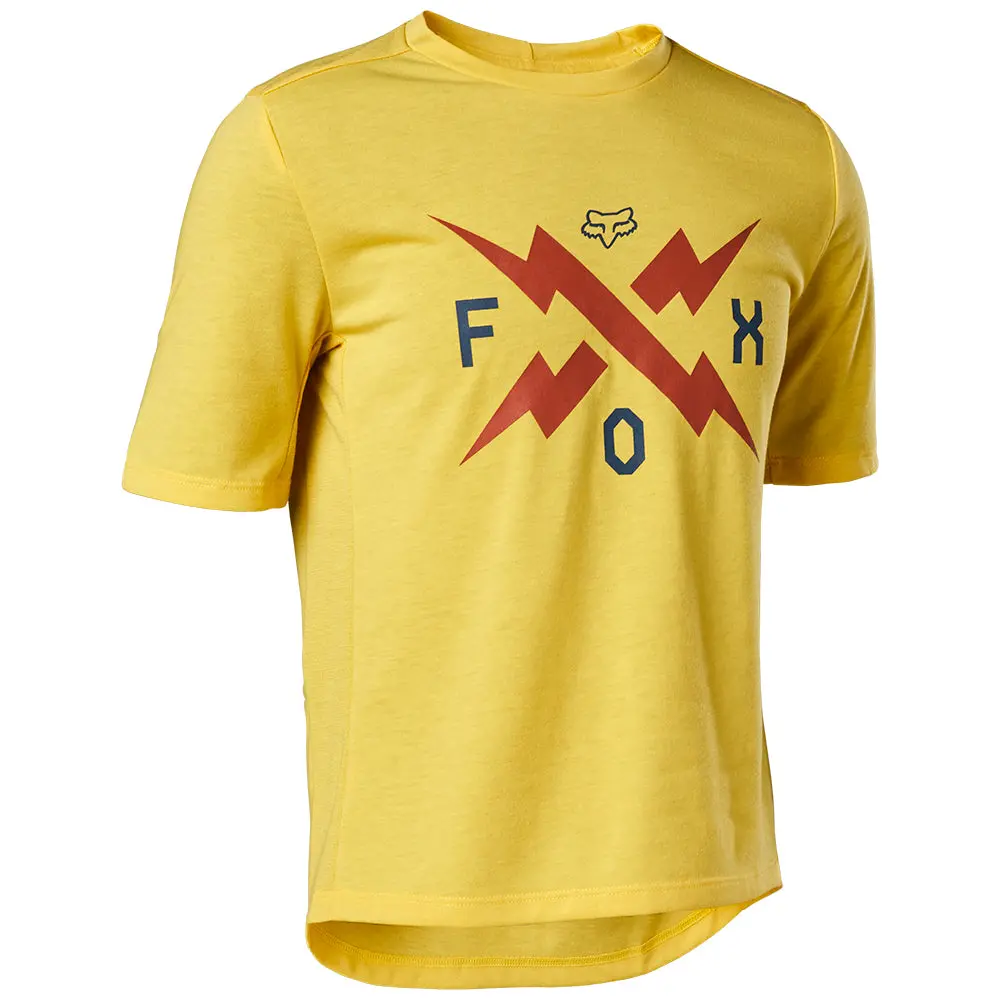 Fox Youth Ranger Dr Ss Jersey [Pear Yellow] 1