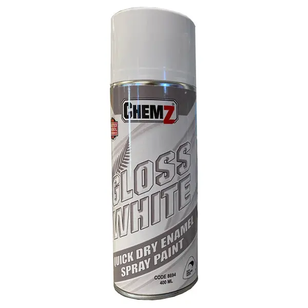 Chemz Enamel Paint Gloss White (400 Ml) 1