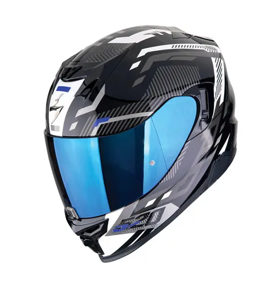 Scorpion Exo-520 Evo Air Ranka - Blk/Wht/Blu 1