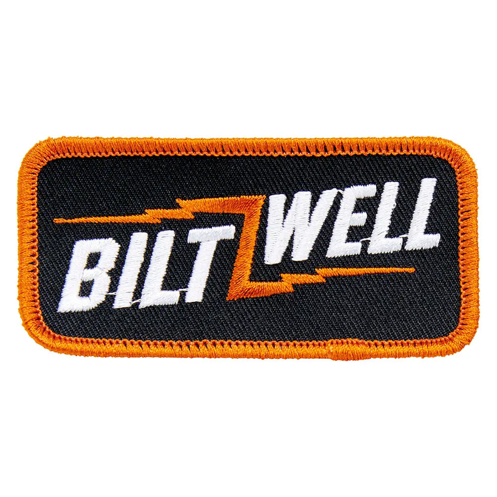 Biltwell Patch 3.5" [Bolt Black/Orange/White] 8.9Cm 1