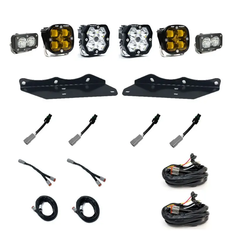 Baja Designs Squadron 2.0 Sport Led Light Kit For 2017–2020 Ford Raptor – Spot + Sae Combo With Fog Pack 1