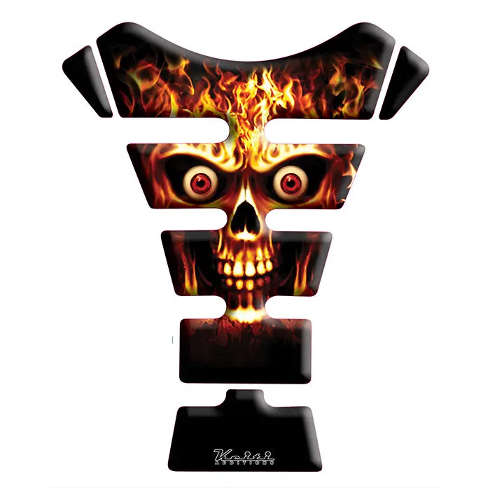Keiti Tank Pad Flaming Skull Kt6900 1