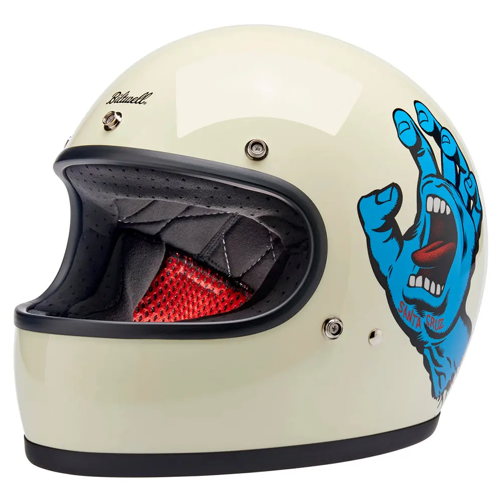Biltwell Gringo Limited Edition [Gloss Vintage White / Santa Cruz Hand] 1