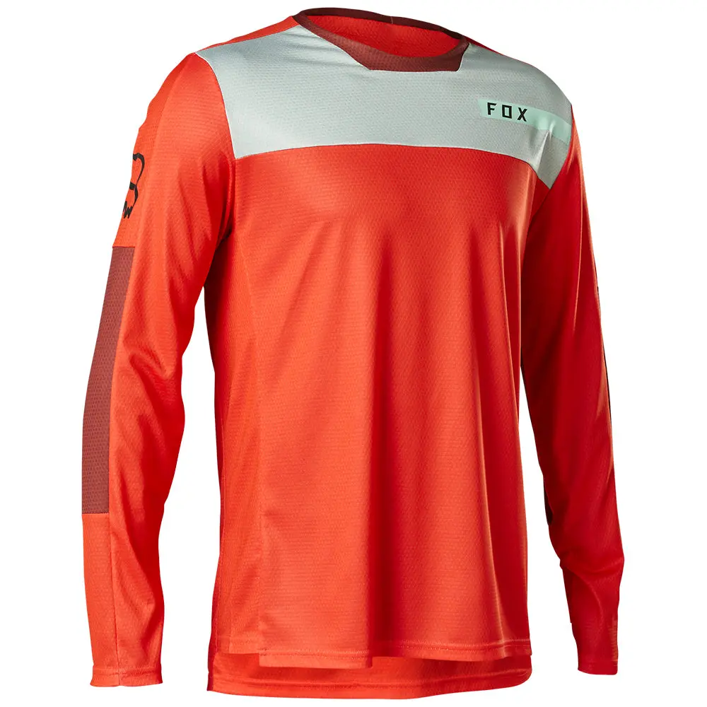 Fox Defend Ls Jersey Moth [Flo Red] 1