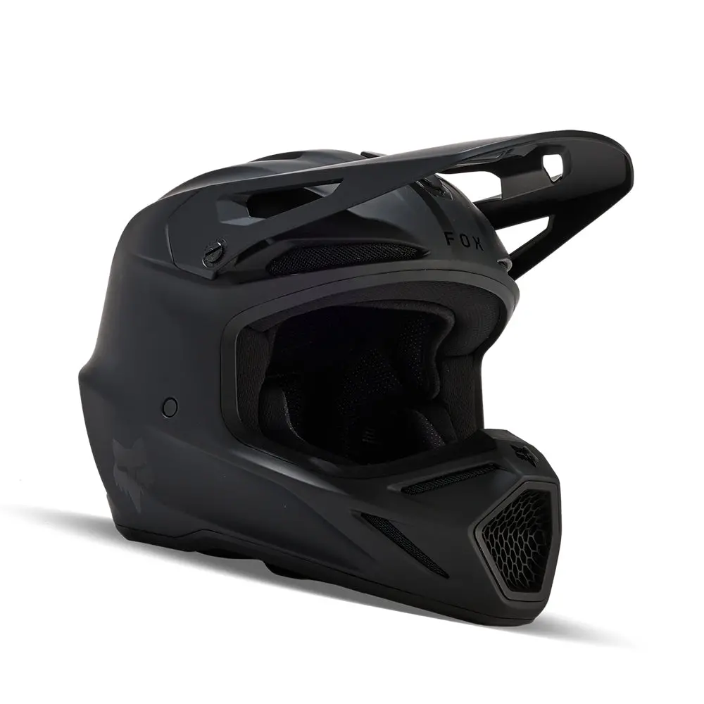 Fox Youth V3 Solid Helmet [Matte Black] 1