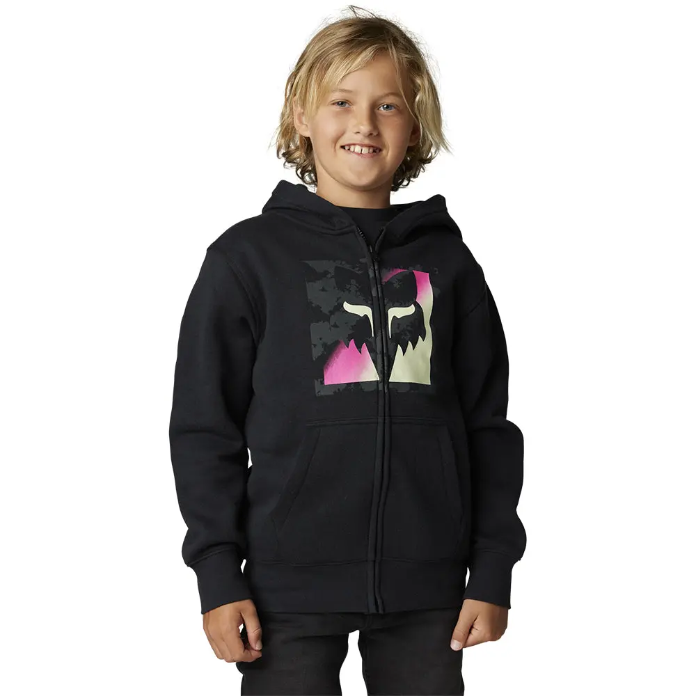 Fox Youth Detonate Zip Fleece Hoody [Black] 1