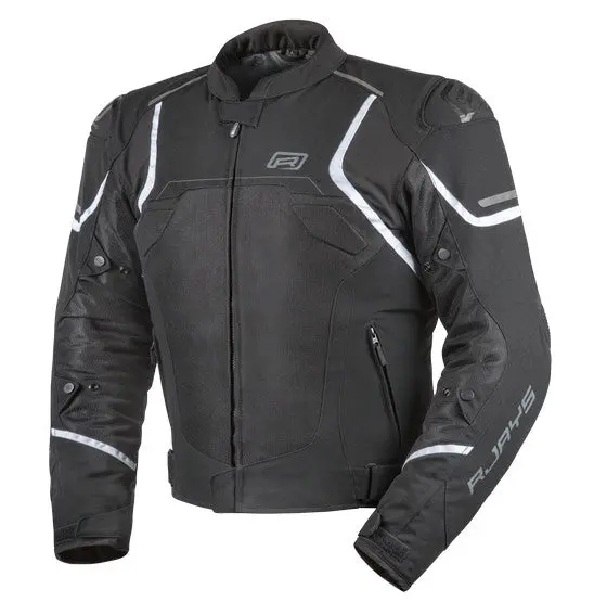 Rjays Pace Airflow Jacket Blk/Wht - Hi-Flow Mesh Sports 1