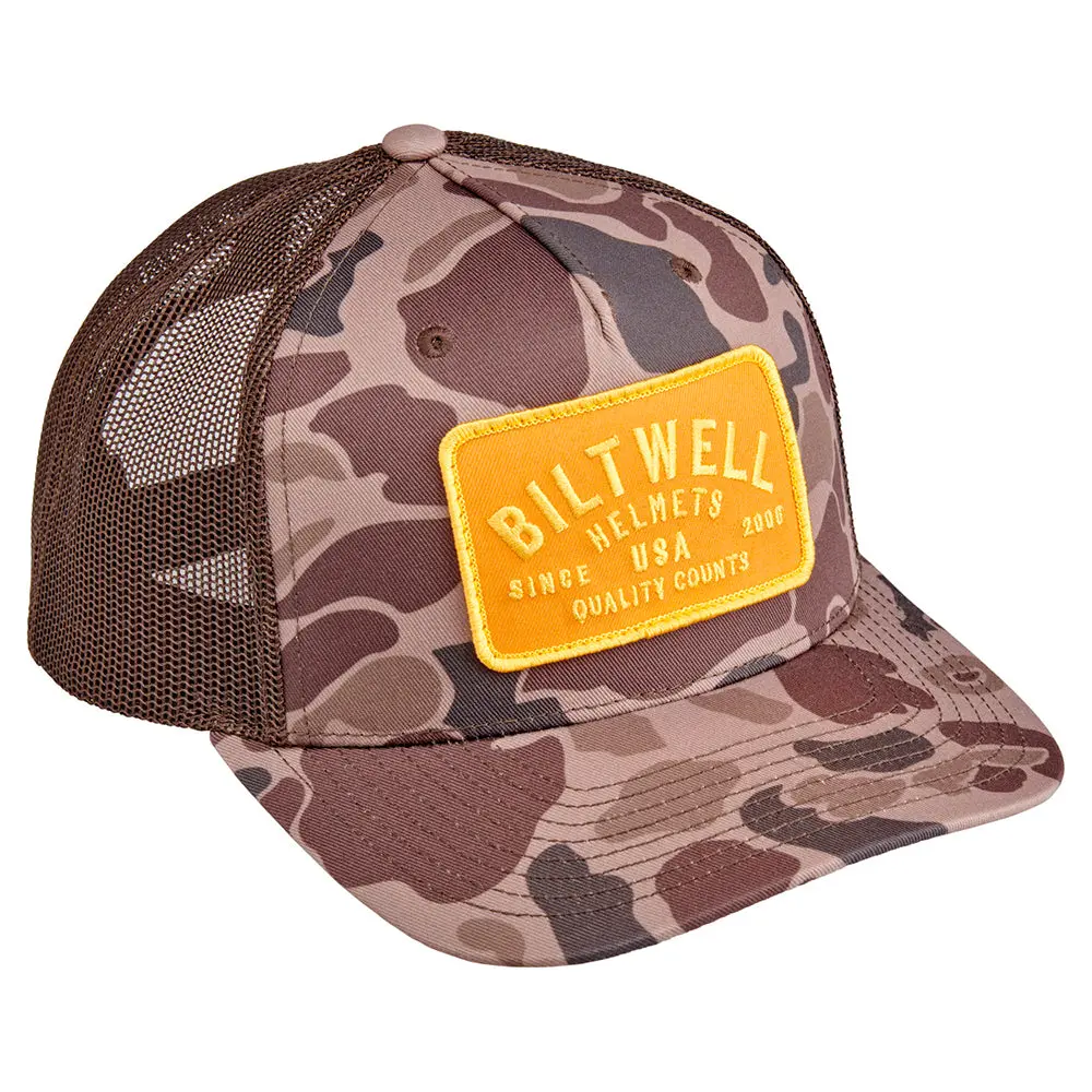 Biltwell Bark Snap Back Hat [Brown Camo] 1