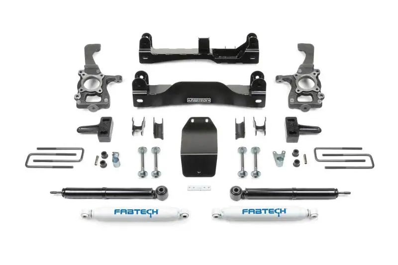 Fabtech 4-Inch Lift Kit With Performance Shocks – Complete System For 2009–2013 Ford F-150 4Wd 1